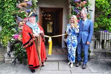 Guests gather for reopening of England’s oldest hotel