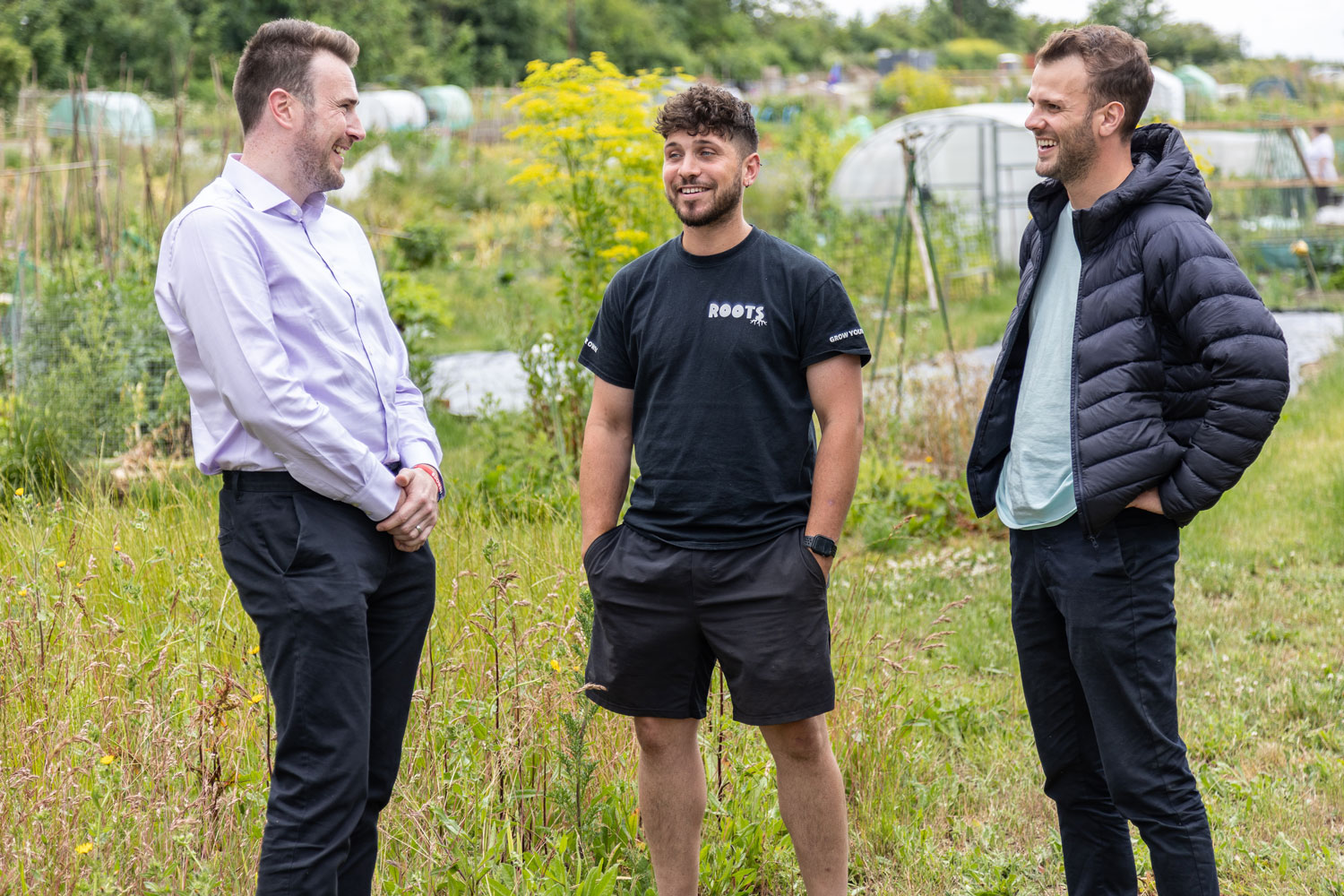 Thrings solicitors meets roots allotments