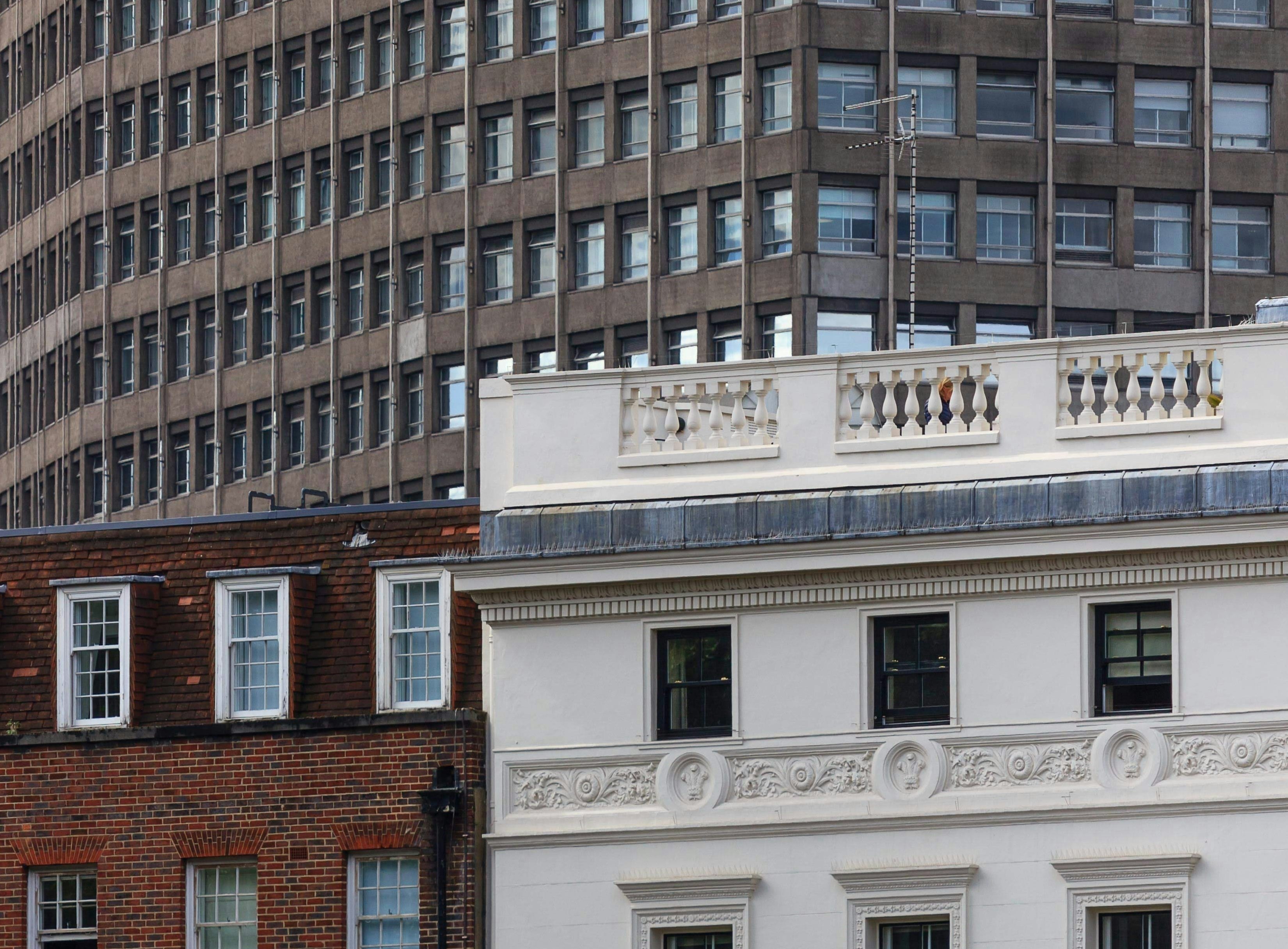 Buildings in front of each other