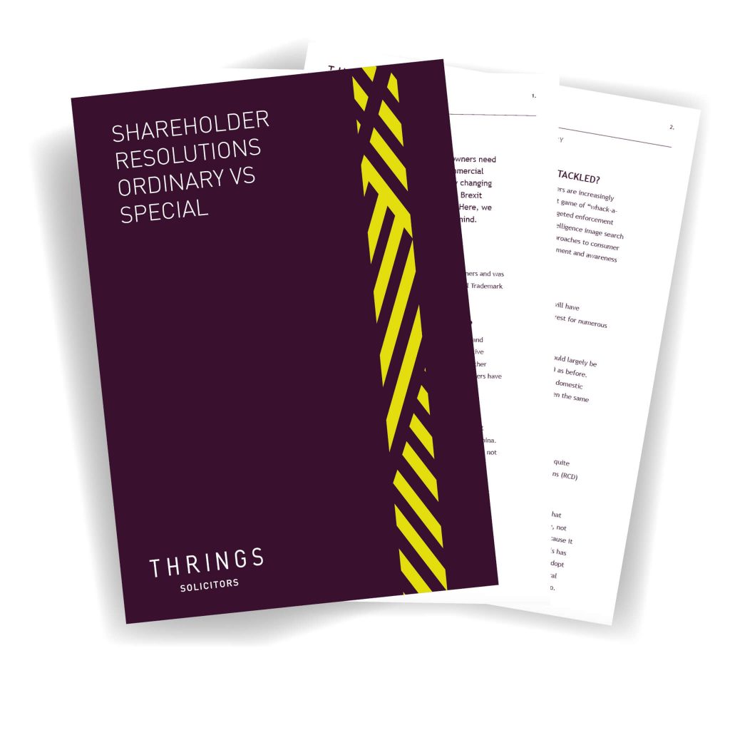 Shareholder Resolutions - Ordinary Vs Special image