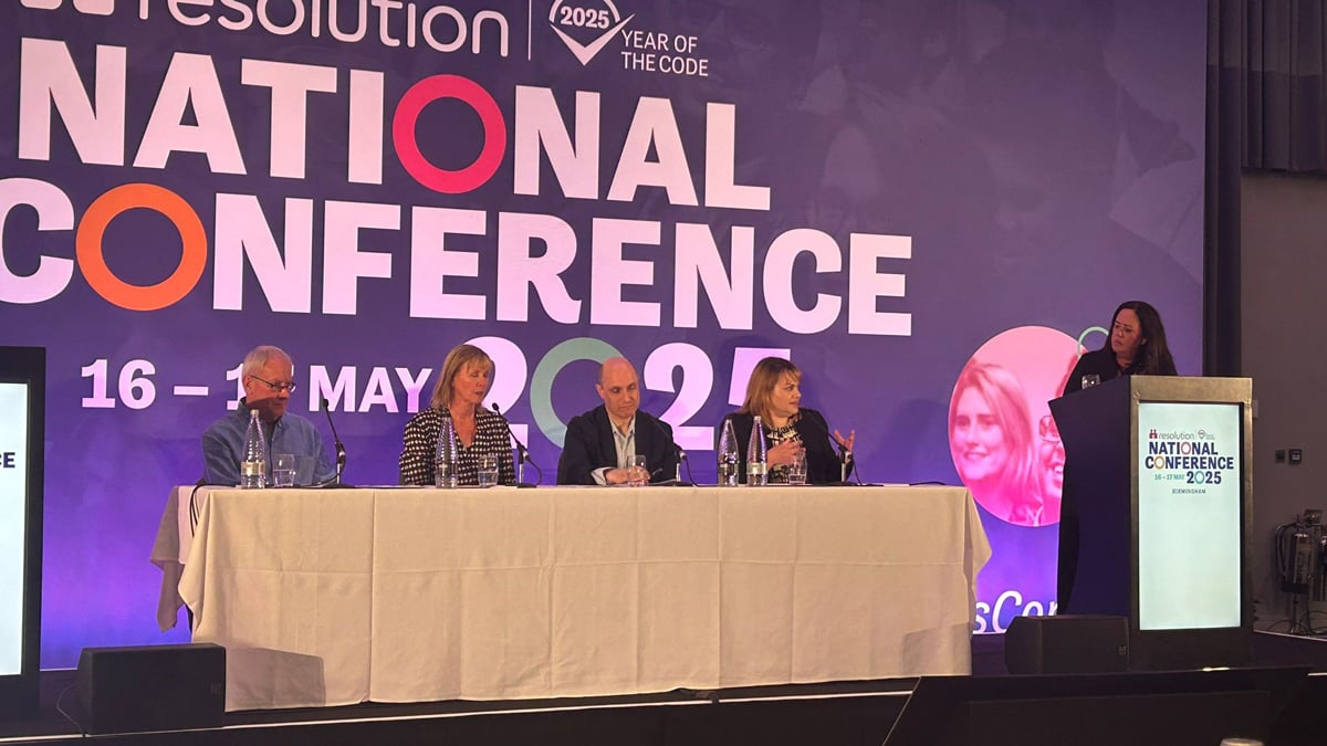 Thrings lawyer speaking at conference