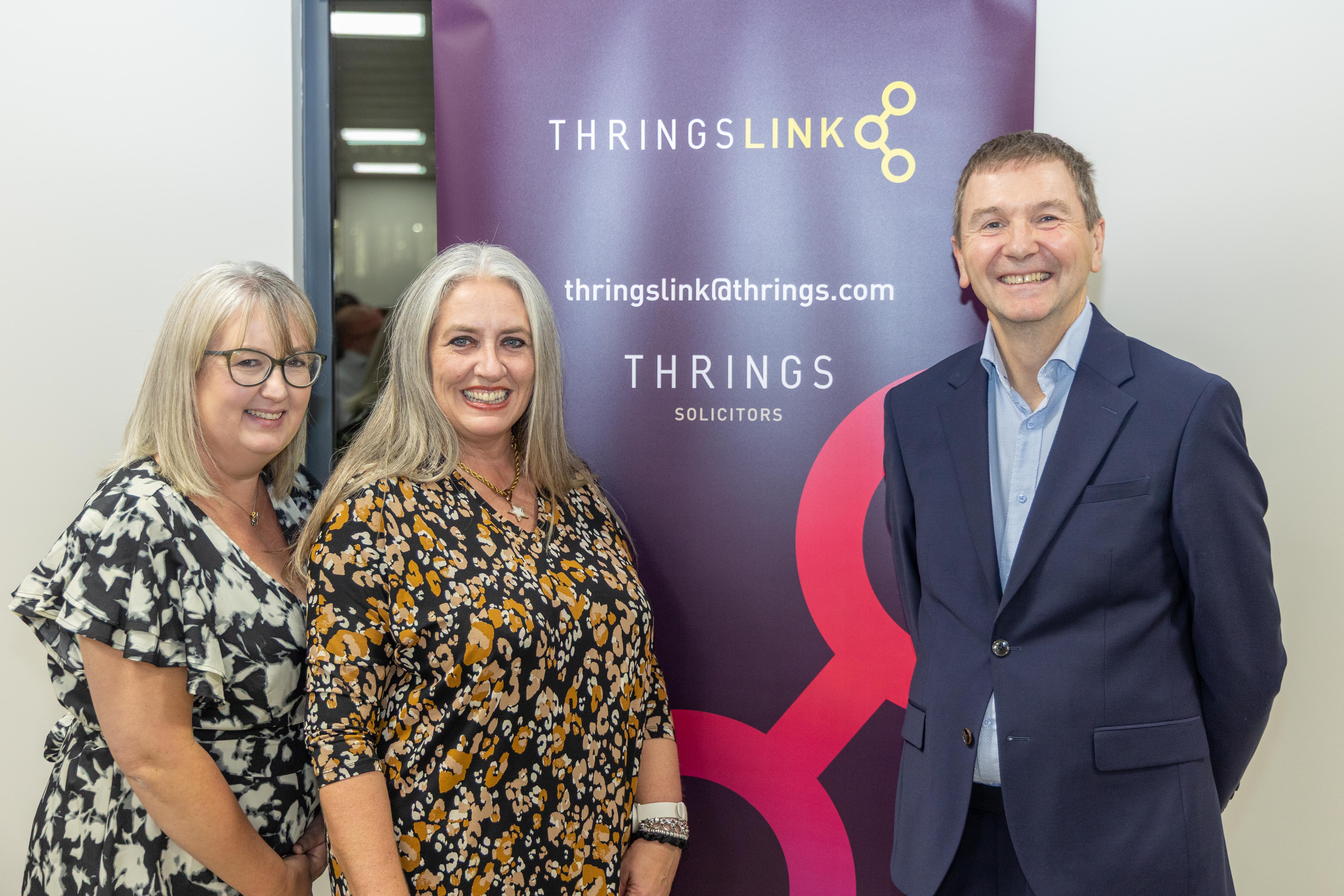 Nikki, Jo and Simon of Thrings