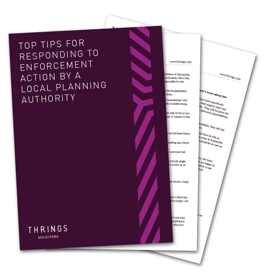 Top Tips For Responding To Enforcement Action By A Local Planning Authority image